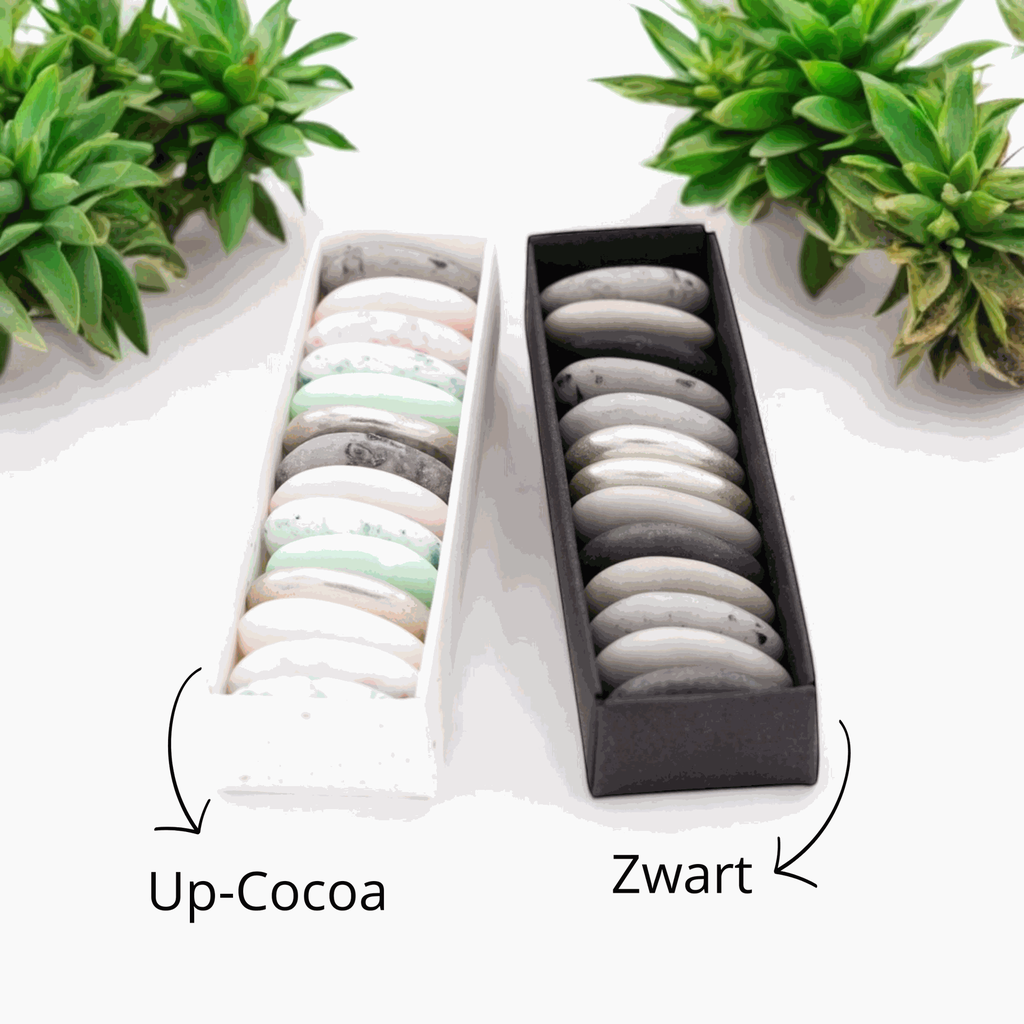 Up-cocoa en zwart rechthoekig doosje.webp