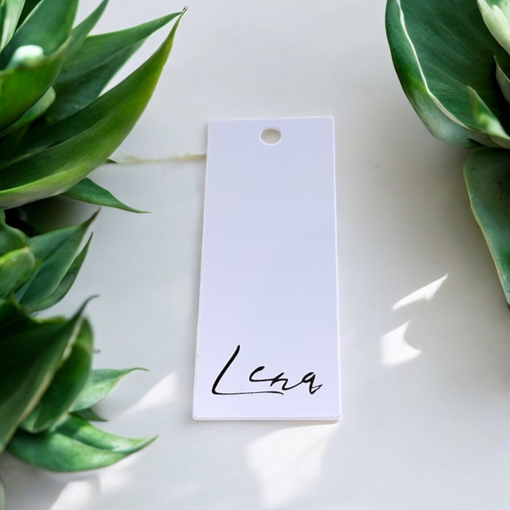 Label rechthoek klein - naam evenwijdig met korte zijde