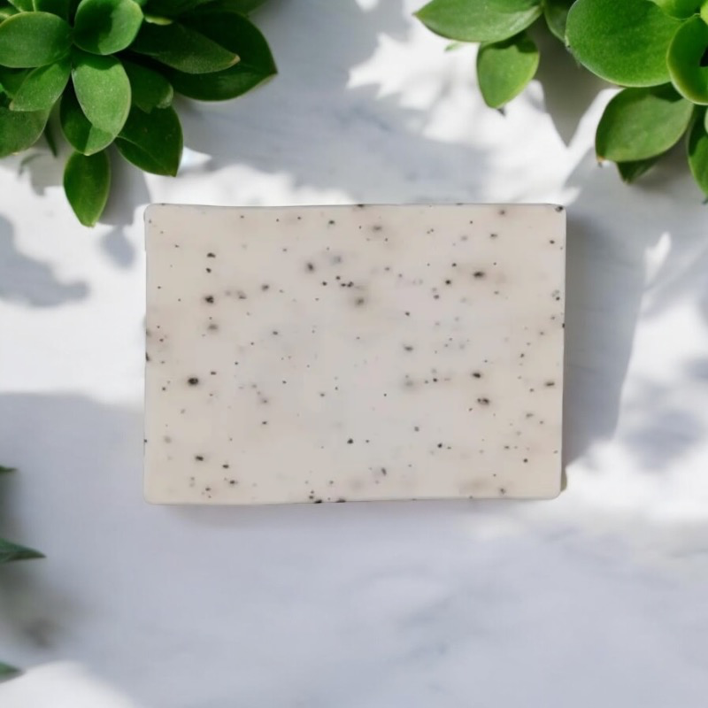 Zeepstuk wit gespikkeld – €3,93/st – set van 20