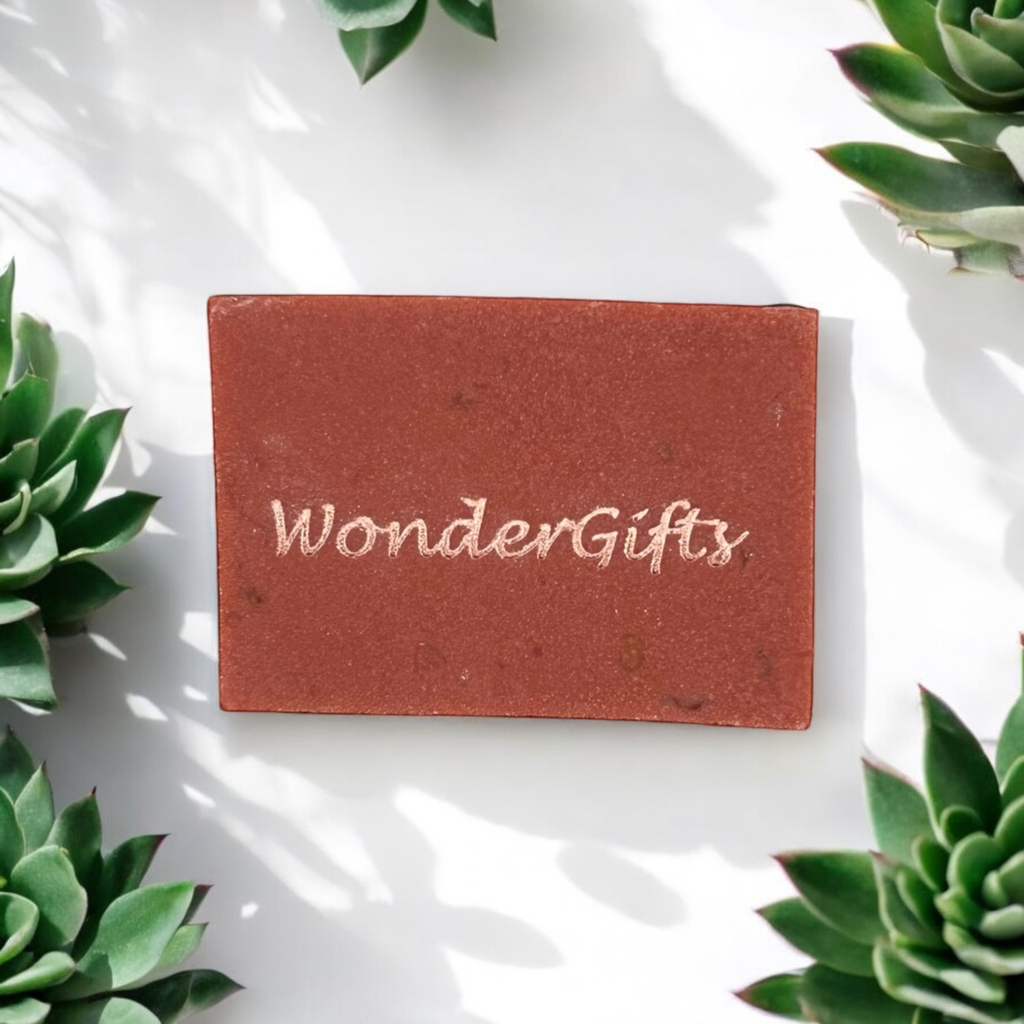 Natuurzeep cayenne gepersonaliseerd – €3,75/st – set van 20