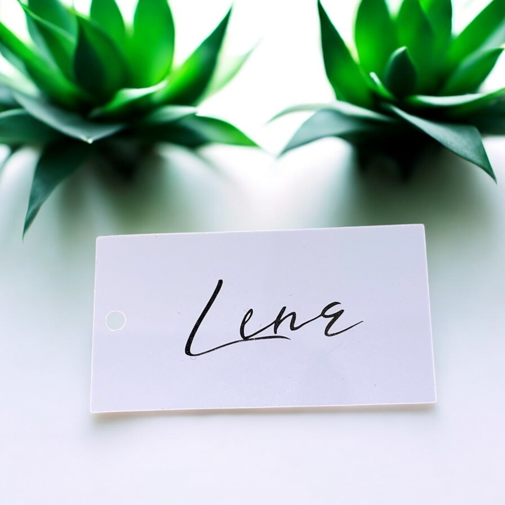 Label rechthoek groot - naam evenwijdig met lange zijde