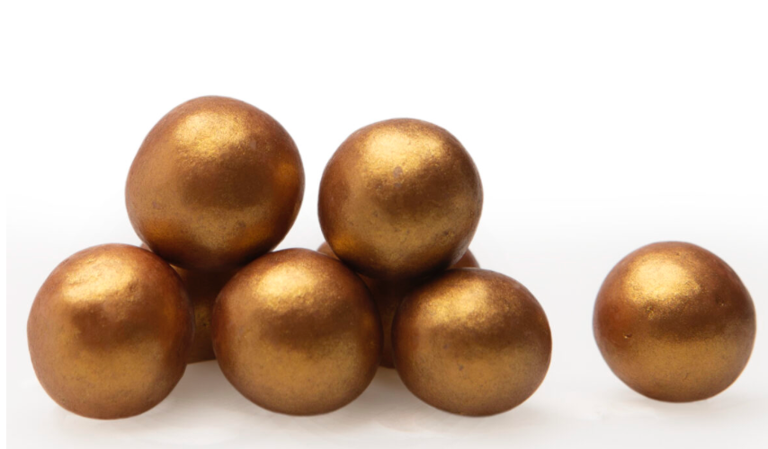 Choco Choops (wit parelmoer goud)