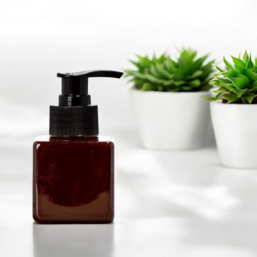 Kubus zeeppompje amber met zwarte dop – €1,69/st – set van 24