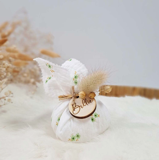 Tetra doekje - green flower - €1,41/st - set van 24