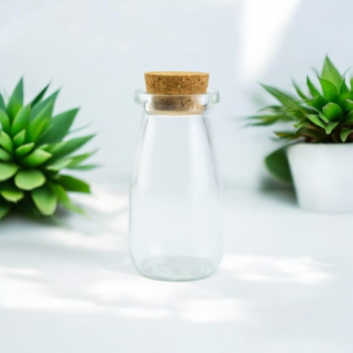 Flesje met kurkstop - €1,46/st - set van 18