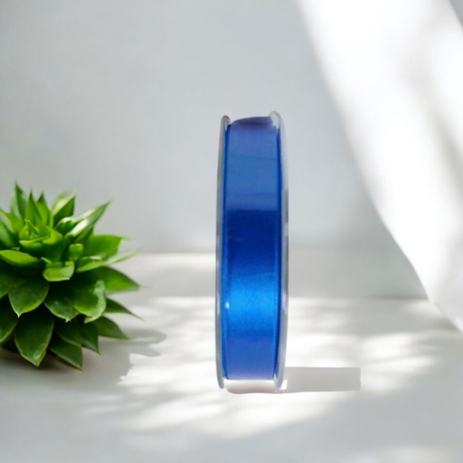 Luxe satijnlint 16mm - Koningsblauw