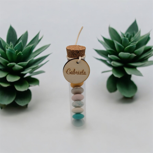 Rond houten labeltje – €1,15/st – set van 20