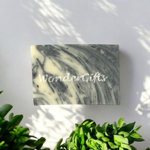 Natuurzeep marmer grijs gepersonaliseerd – €3,75/st – set van 20