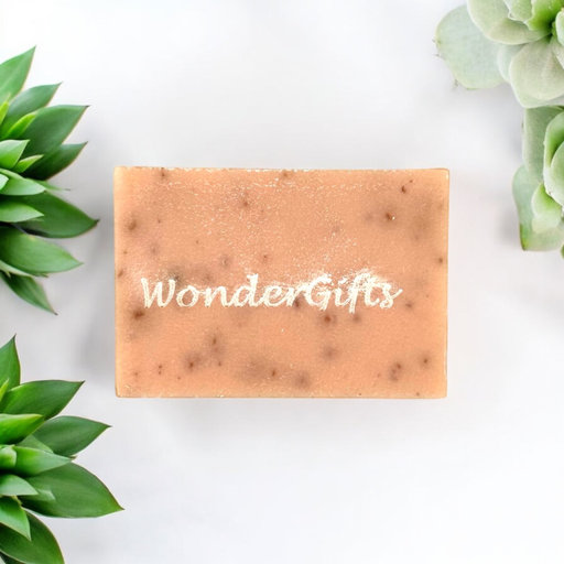 Natuurzeep peach gepersonaliseerd – €3,75/st – set van 20